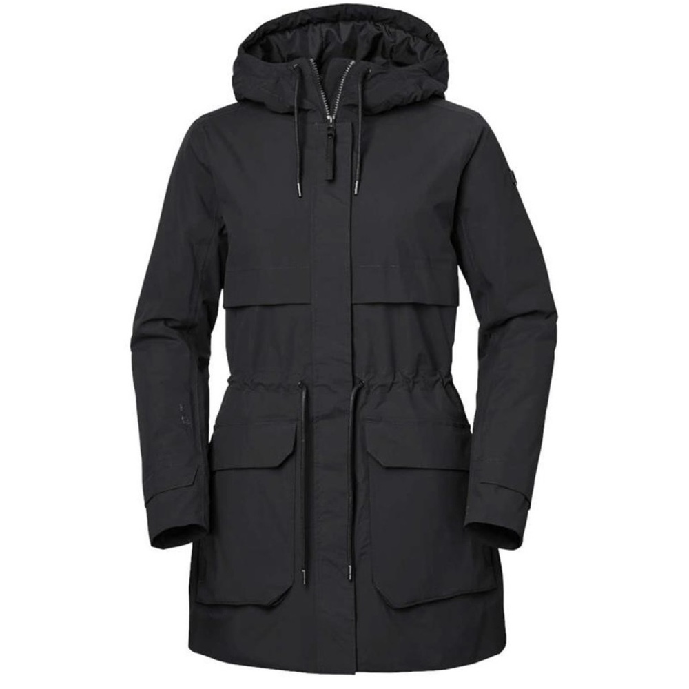 Helly Hansen Boyne Insulated Parka Jacket 2.0 Black Primaloft Tech Coat sz Small